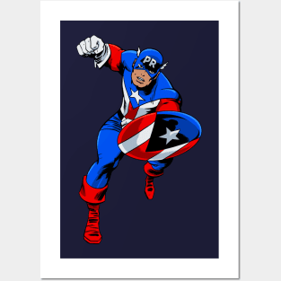 Captain Puerto Rico Posters and Art